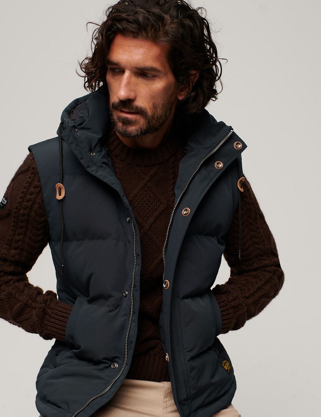 Hooded Quilted Padded Gilet 7 of 7