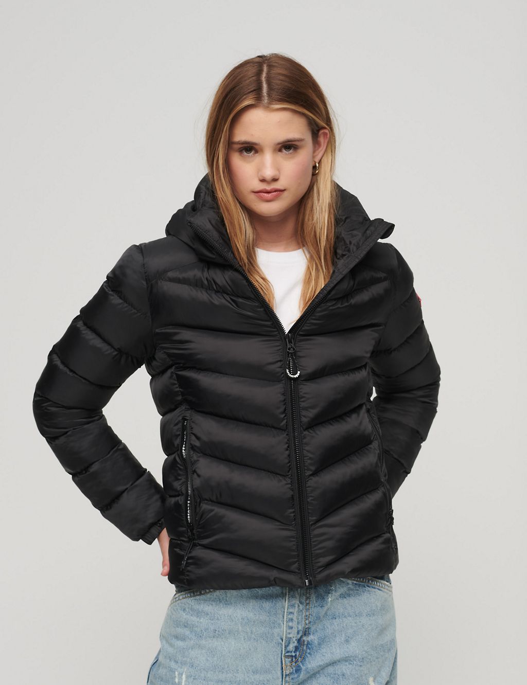 Hooded Quilted Puffer Jacket | Superdry | M&S