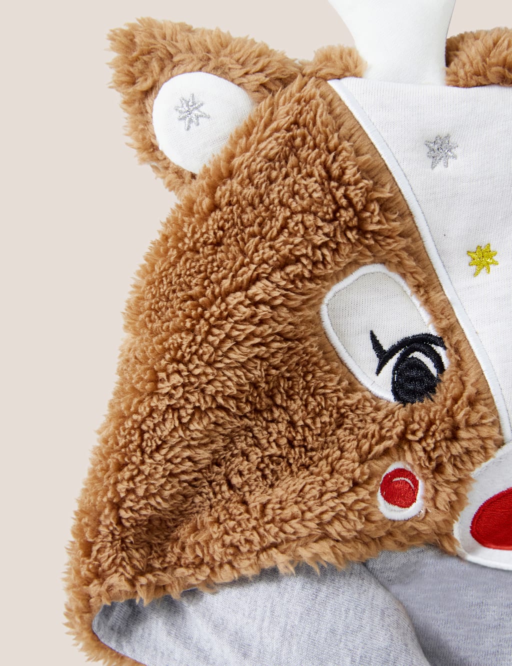 Fluffy reindeer on sale onesie