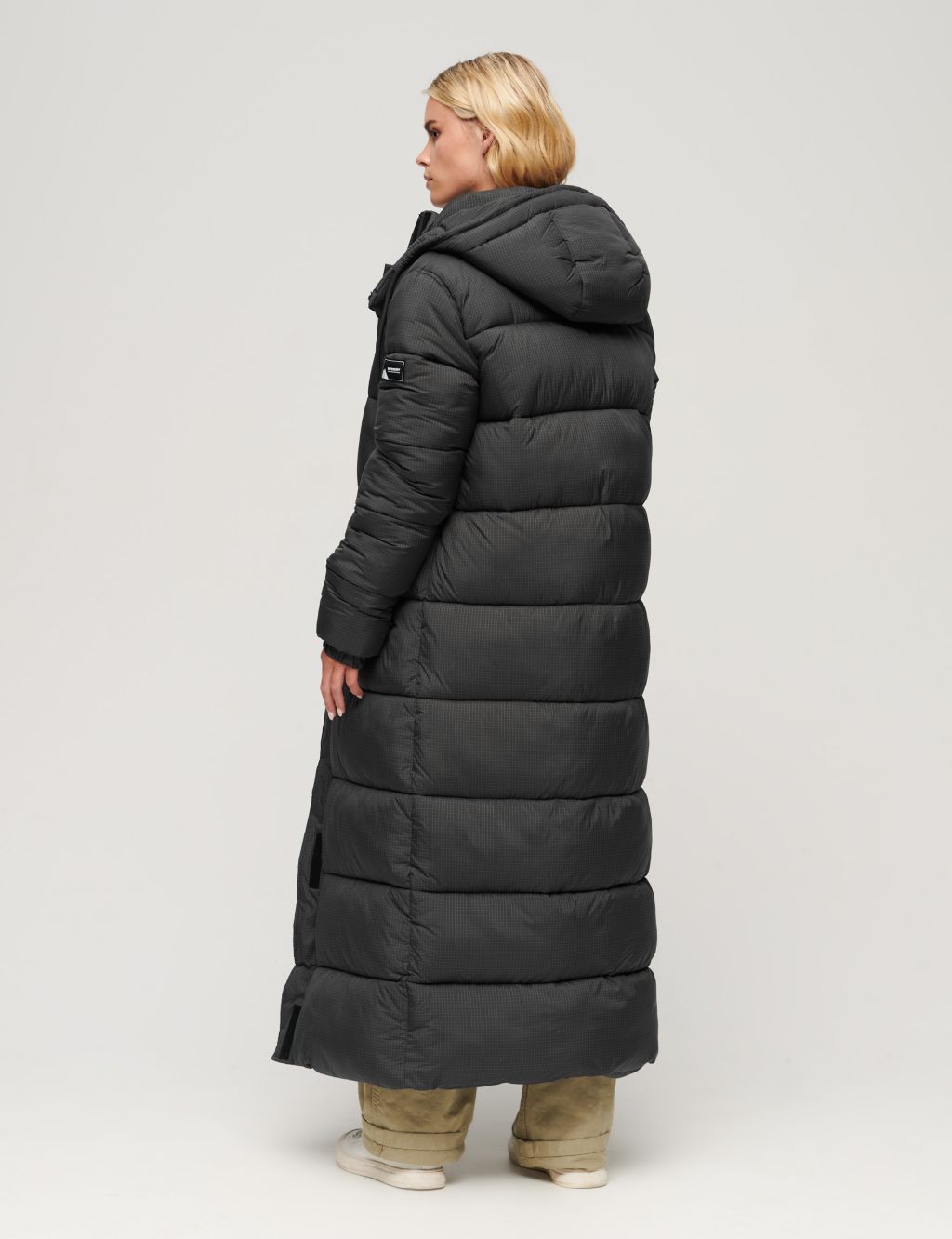 Hooded Relaxed Longline Puffer Coat 4 of 12