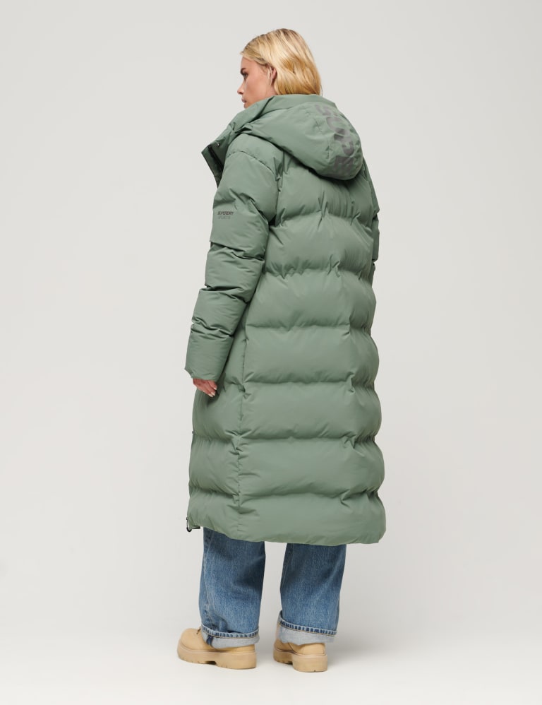 Hooded Padded Longline Puffer Coat