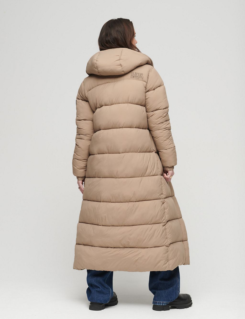 Hooded Relaxed Longline Puffer Coat 5 of 5