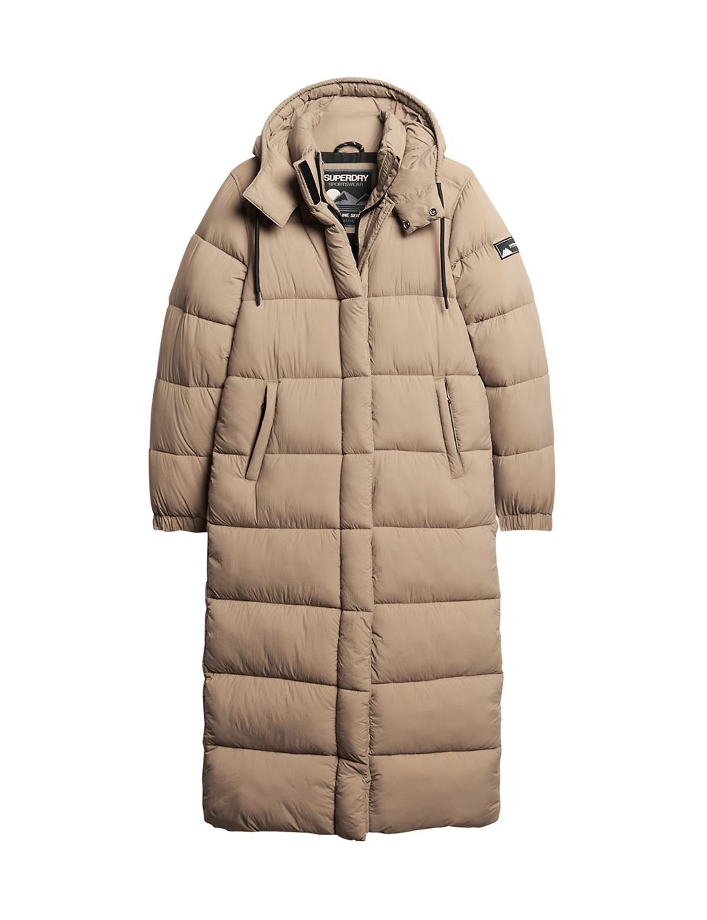 Hooded Relaxed Longline Puffer Coat 3 of 5
