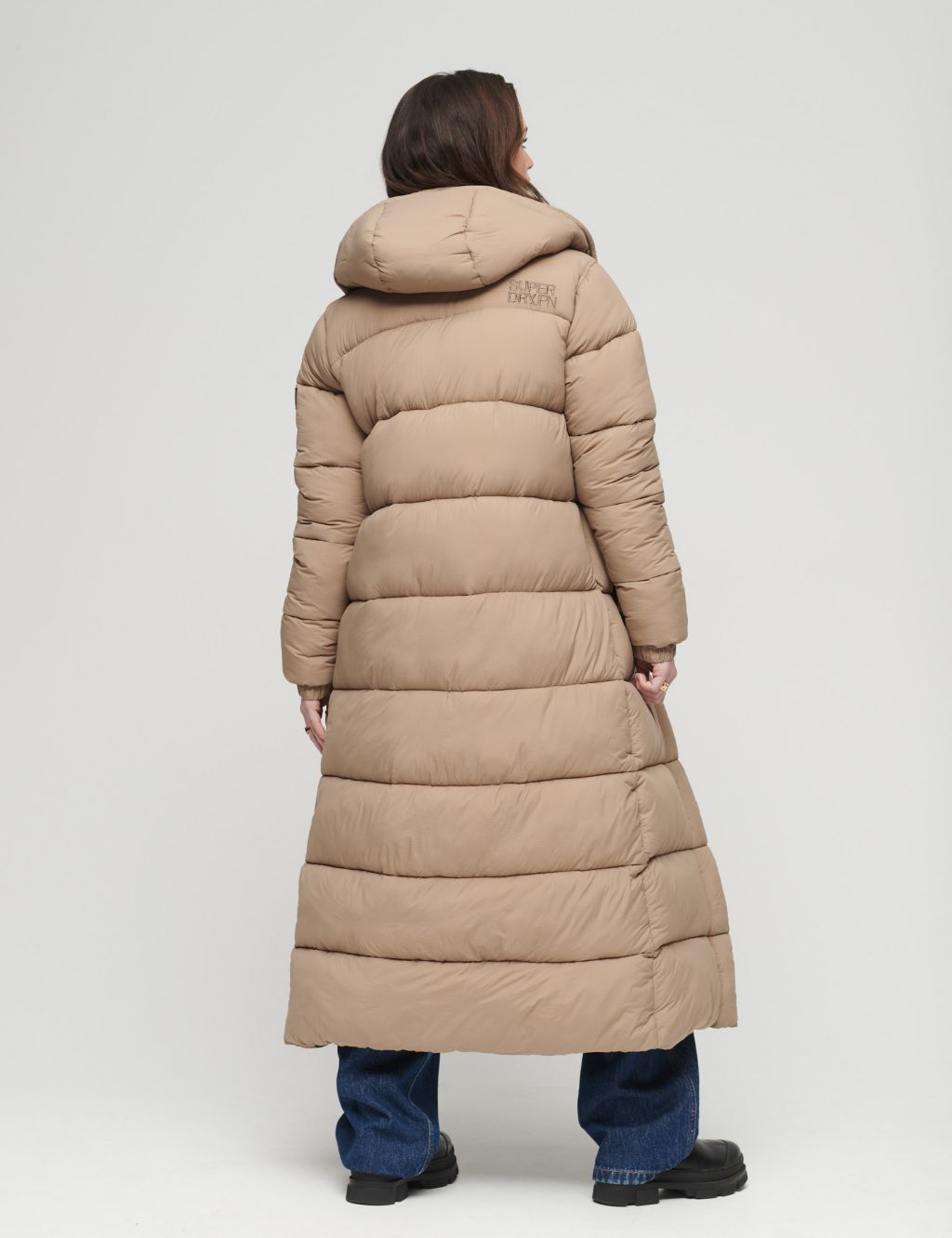 Hooded Relaxed Longline Puffer Coat 9 of 12