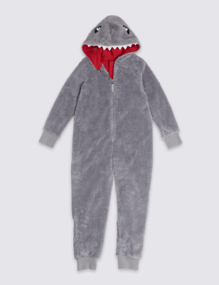 Hooded Shark Onesie (1-16 Years)