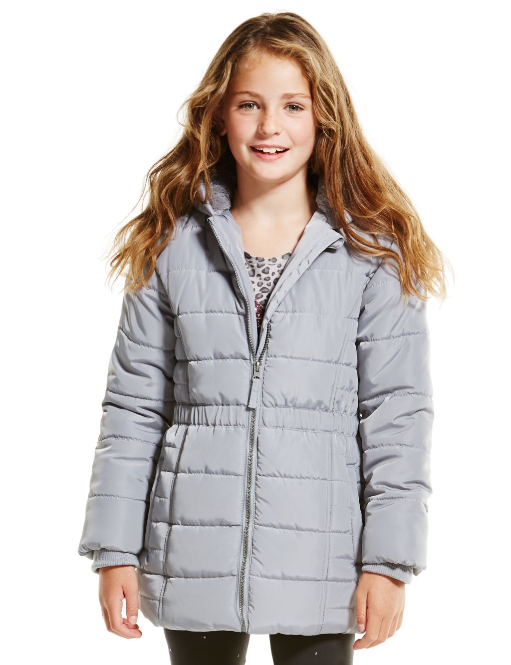 Hooded Short Padded Thermal Coat with Stormwear™ (5-14 Years) 3 of 6