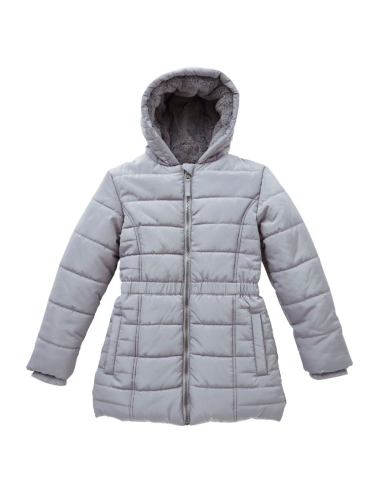 Hooded Short Padded Thermal Coat with Stormwear™ (5-14 Years) 2 of 6