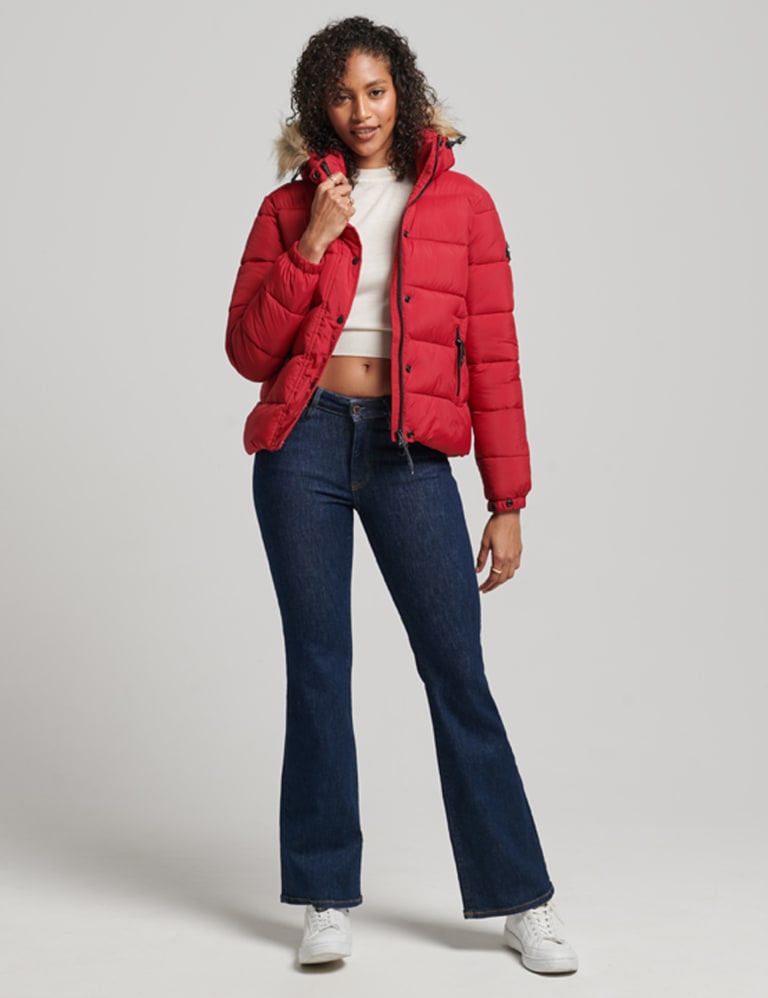 Hooded Short Puffer Jacket | Superdry | Mu0026S