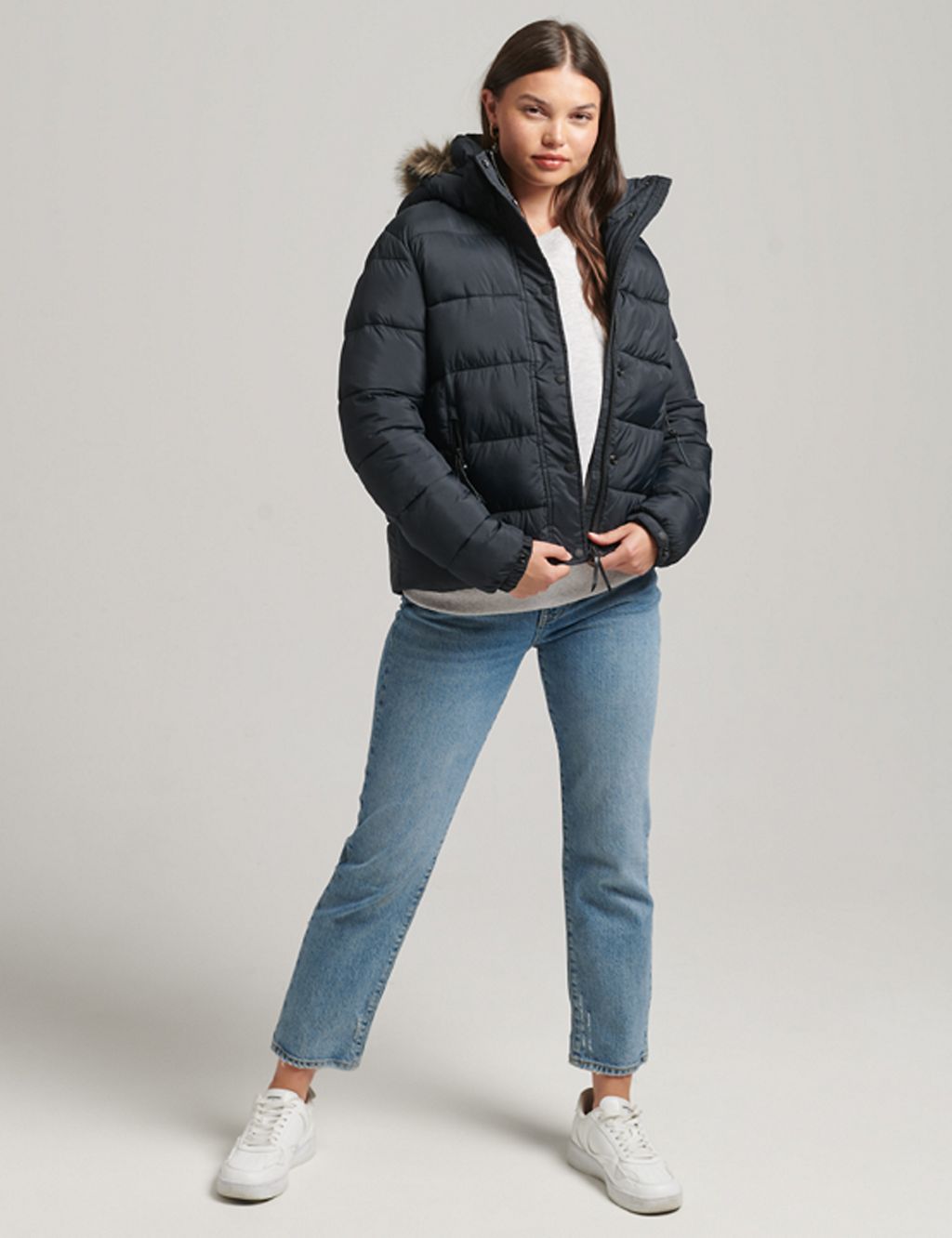 Hooded Short Puffer Jacket 1 of 5