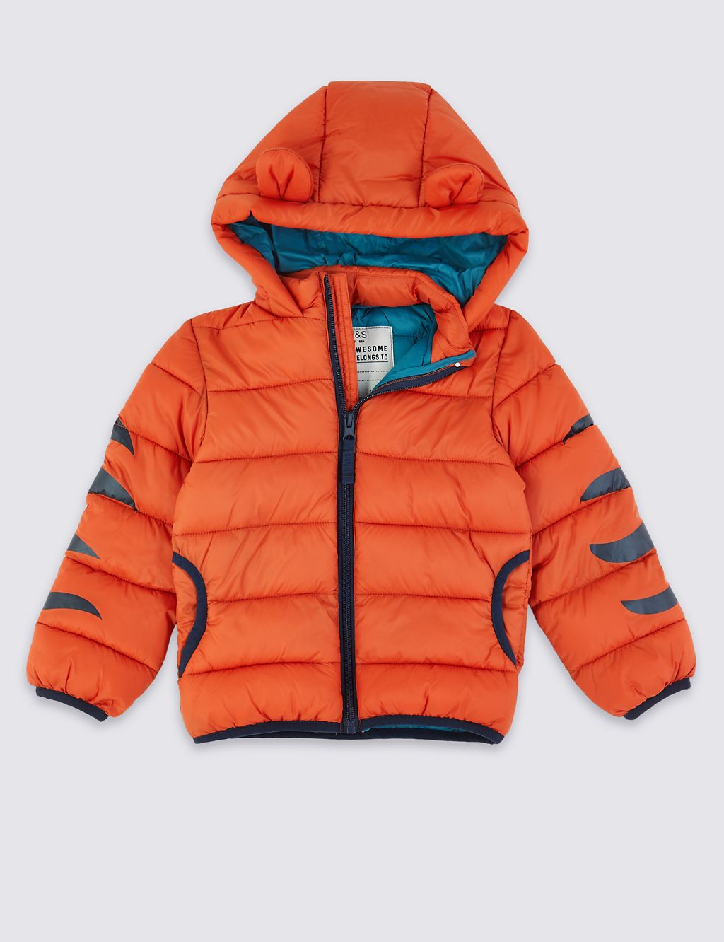 Hooded Tiger Print Coat (3 Months - 7 Years) 1 of 6