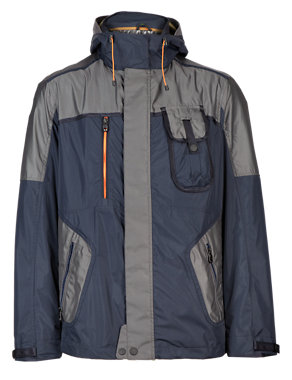 Hooded Two Tone Jacket with Stormwear™ Image 2 of 6