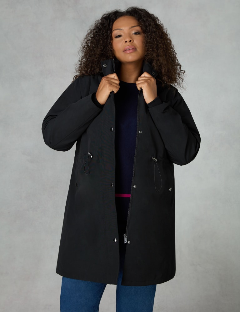 Marks and spencer hooded trench coat discount