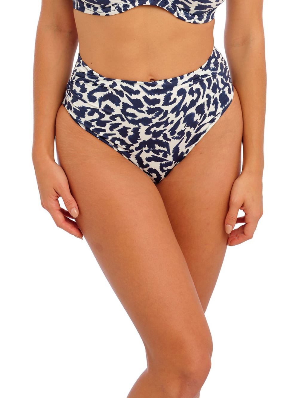 Grenada Super High Rise Ruched Bikini Bottom (LEOPARD) Simply Me Boutique