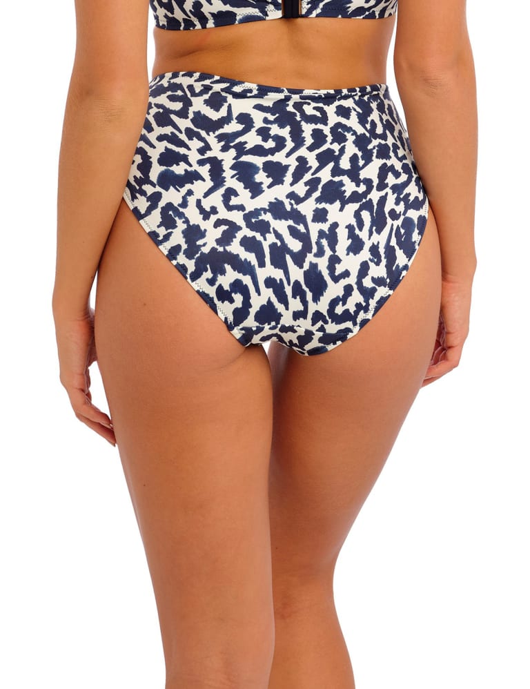 High waisted cheetah print bathing suit discount