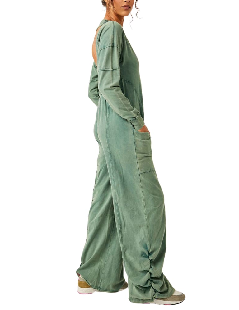 Hot Shot Cotton Rich Wide Leg Jumpsuit 2 of 4