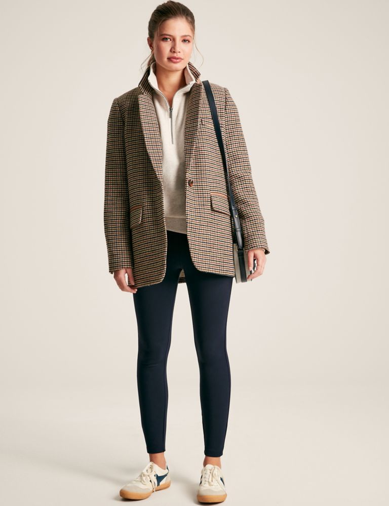 Houndstooth Blazer with Wool 3 of 8