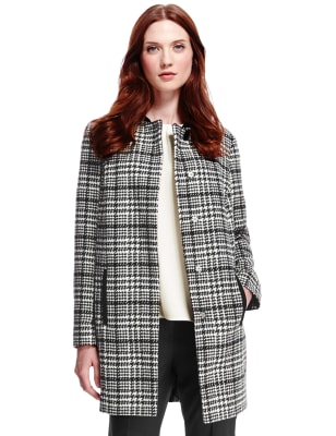 marks and spencer houndstooth coat