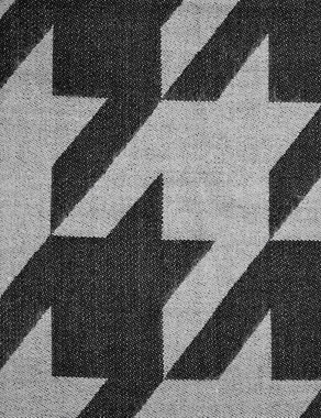 Houndstooth Print Scarf Image 2 of 3