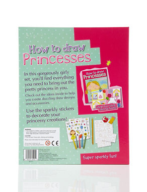 How to Draw Princess Sticker Book Image 2 of 3