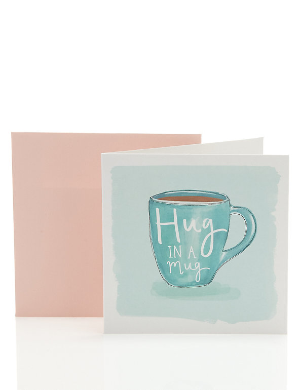 Hug in a Mug Blank Encouragement Card Image 1 of 1