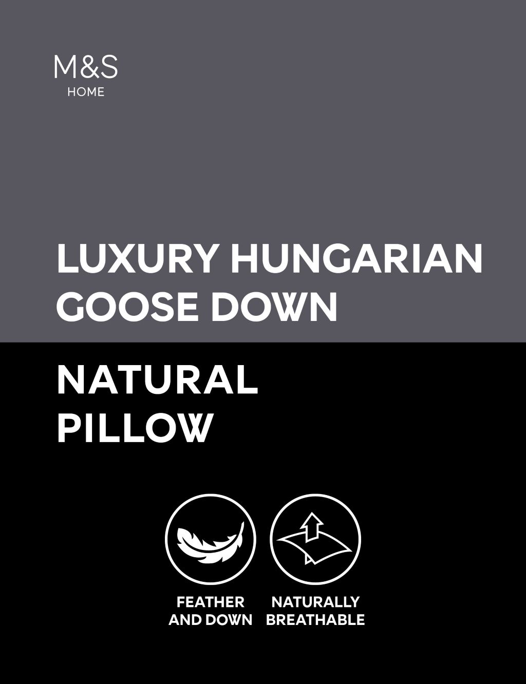 Hungarian Goose Down & Feather Medium Pillow 3 of 6