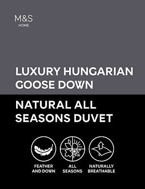 Hungarian Goose Down All Season 13 5 Tog Duvet Autograph M S