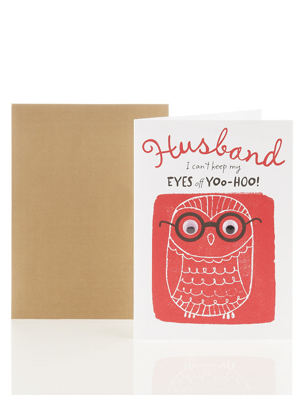 Husband Owl Valentine's Day Card Image 1 of 2