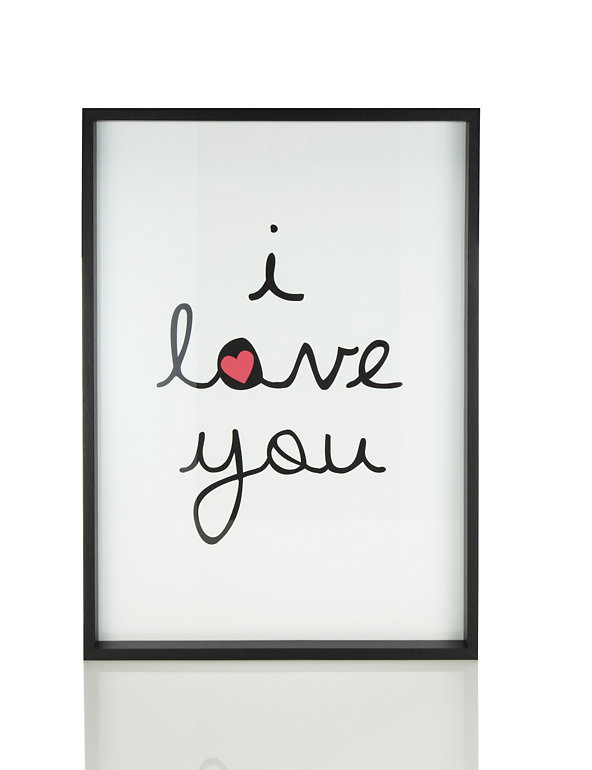 I Love You Wall Art Image 1 of 2
