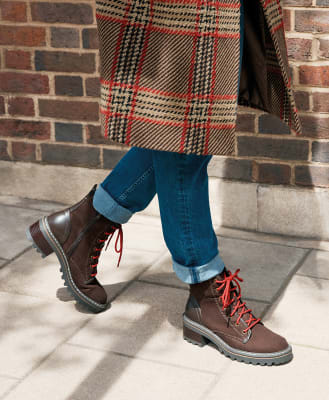 hiking boots with jeans