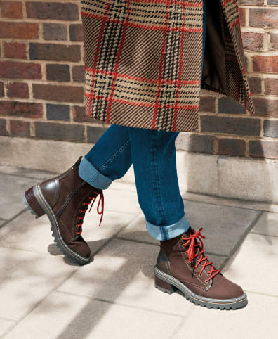 Hiking boots with store jeans