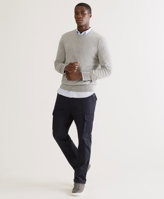 navy blue cargo pants outfit