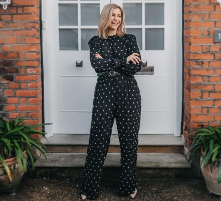 polka dot jumpsuit m&s