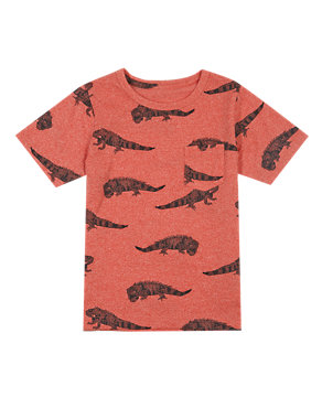 Iguana Print T-Shirt (1-7 Years) Image 2 of 3