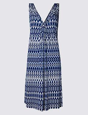 Ikat Print Swing Fit Vest Shift Dress with Cool Comfort™ Technology Image 2 of 3