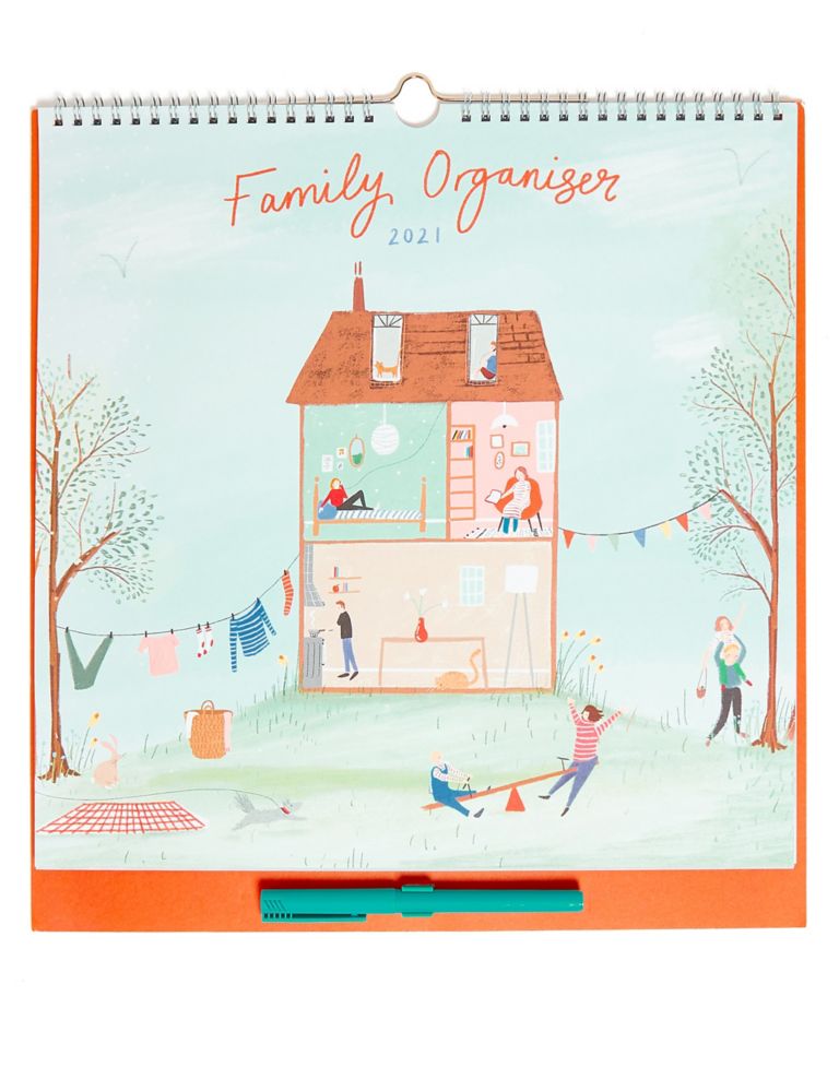 Illustrated 2021 Family Organiser with Pen 1 of 3