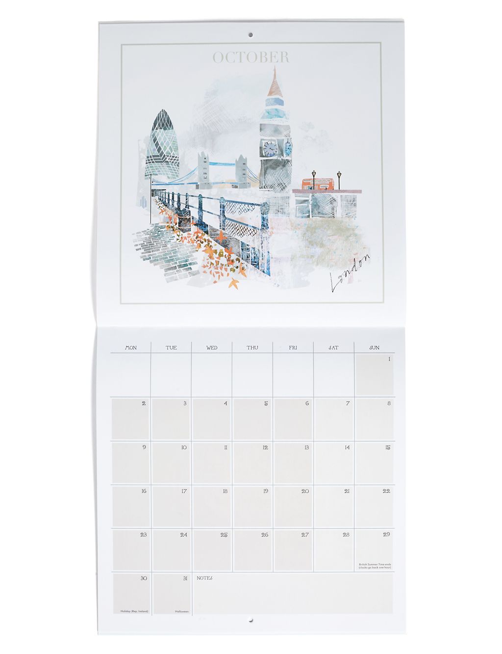 Illustrated Cities Calendar 2 of 4
