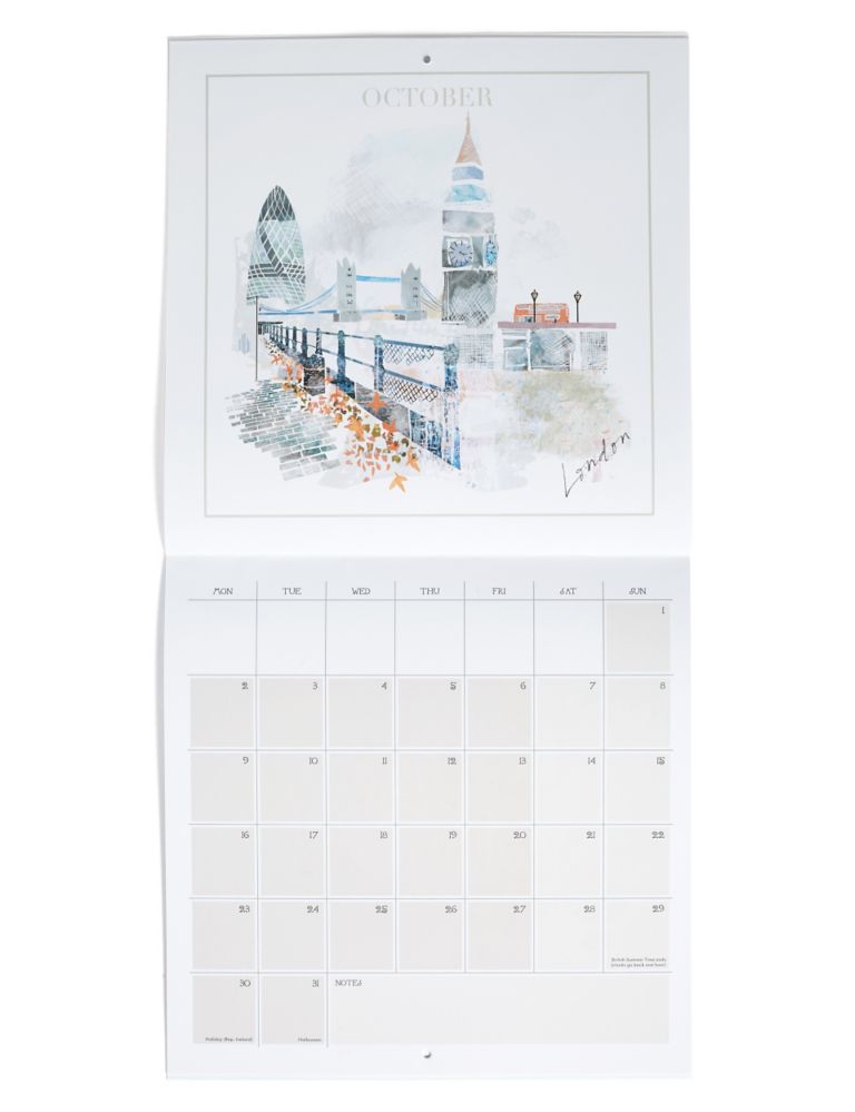 Illustrated Cities Calendar 3 of 4