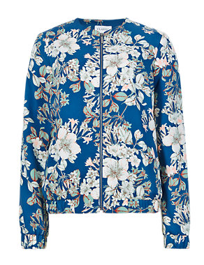 Illustrative Long Sleeve Floral Jacket Image 2 of 4