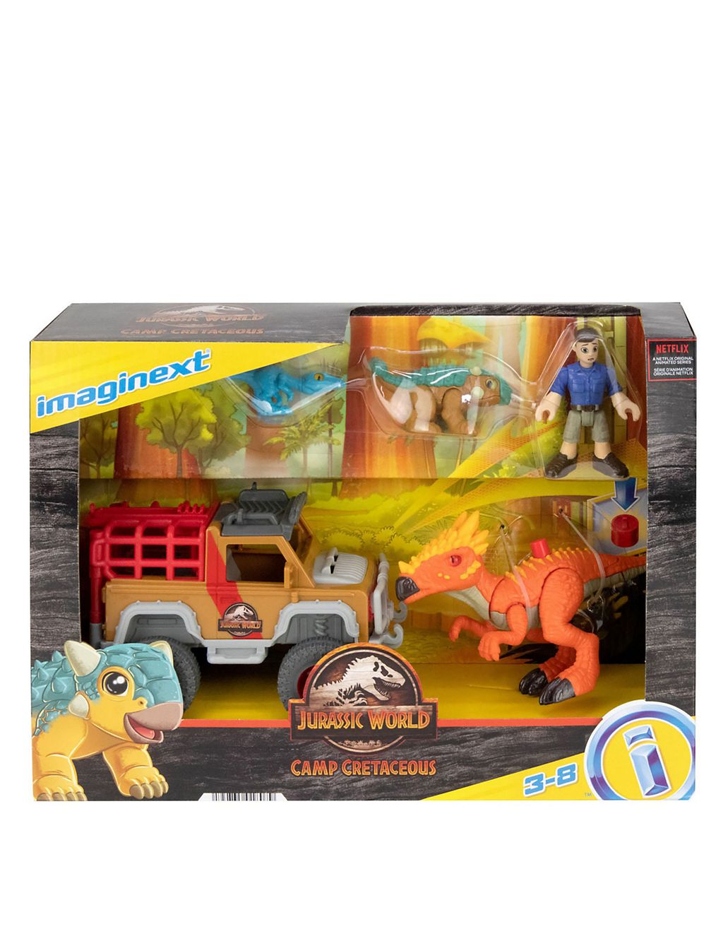 Imaginext: Jurassic World - Camp Cretaceous Vehicle, Figure and Dinos Pack 3 of 4