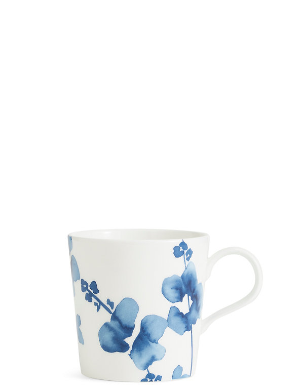 Indigo Floral Mug Image 1 of 2