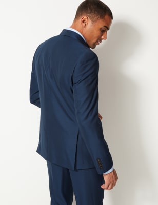 marks and spencer mens suits blue