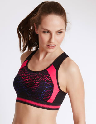 Infin8 High Impact Full Cup Sports Bra A-E, M&S Collection