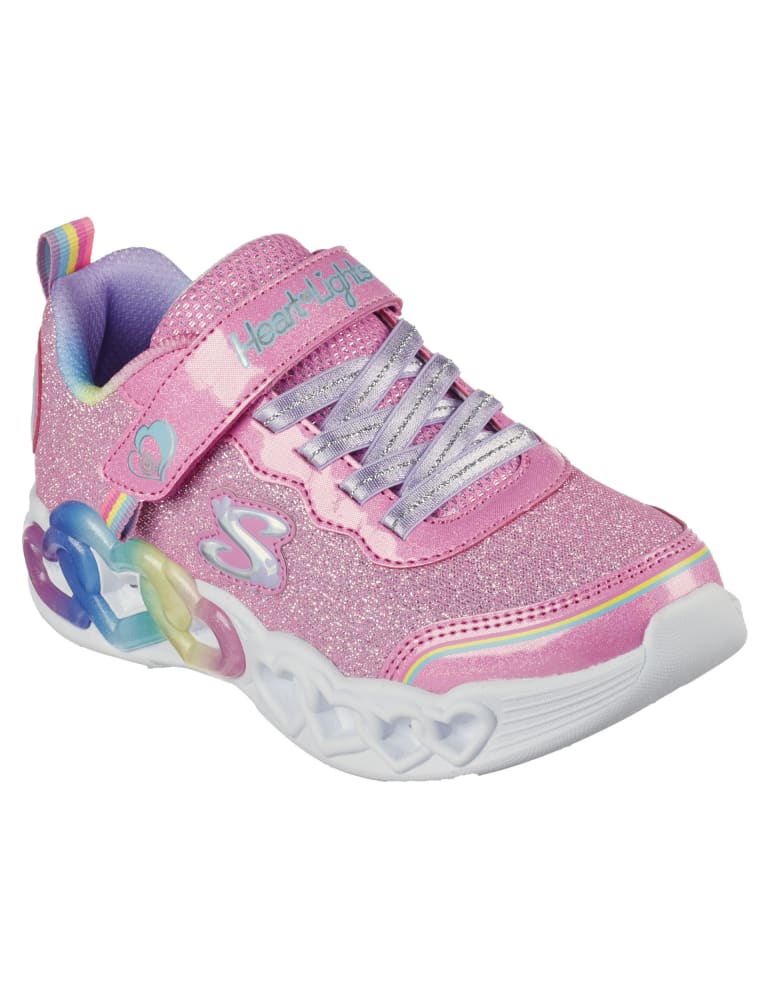 Skechers light shop up with bow