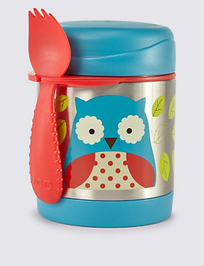Insulated Owl Food Jar Image 2 of 3