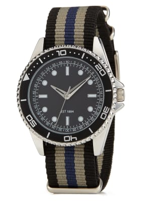 Interchangeable Nato Strap Diver Watch M&S Collection M&S