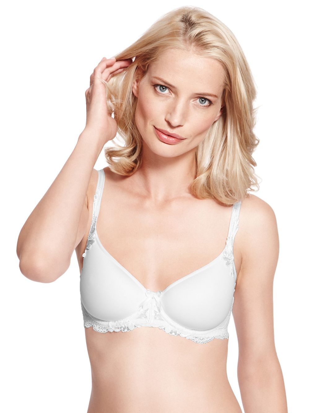 Iris Embroidered Padded Balcony Bra B-DD with Cool Comfort™ Technology 3 of 4