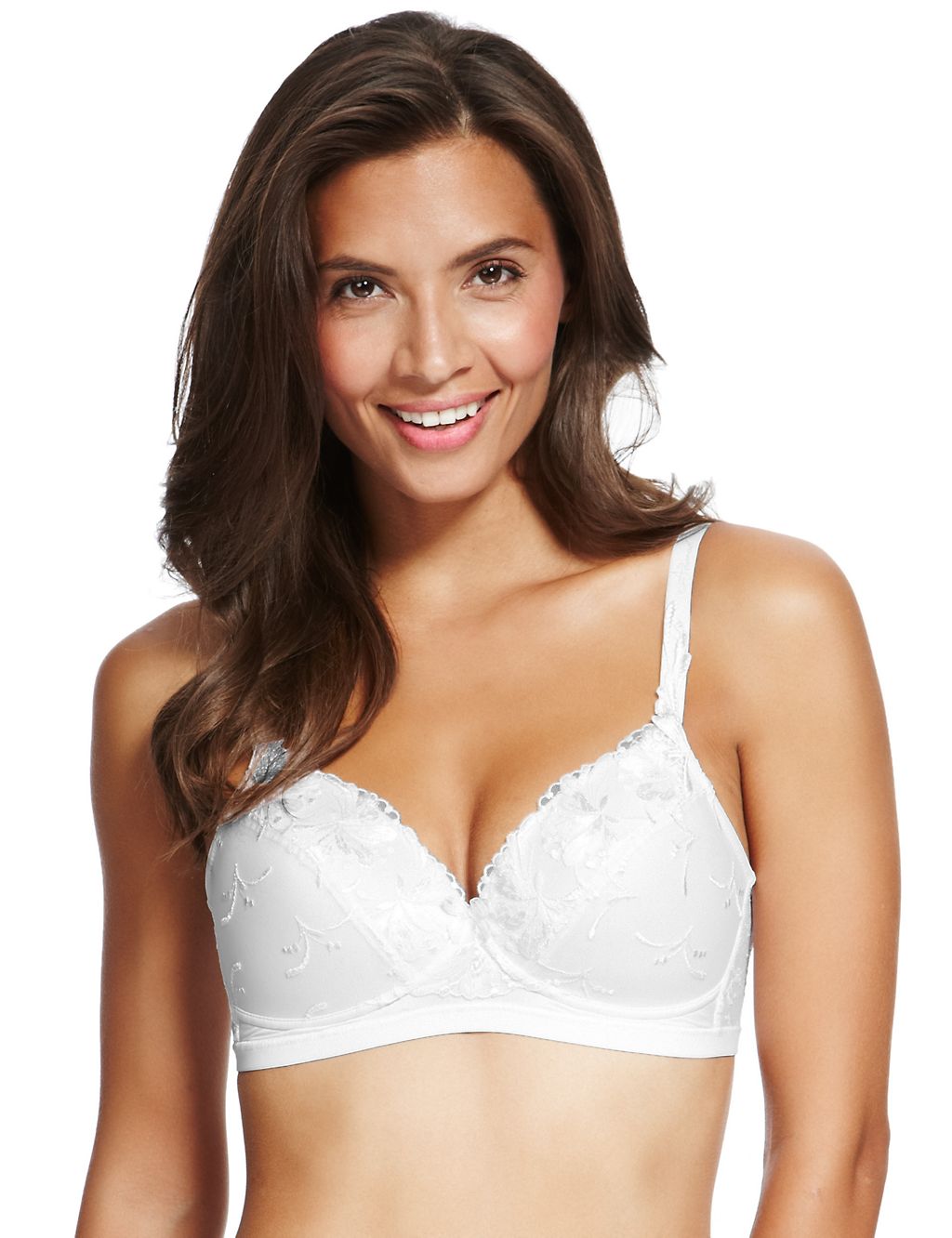 Iris Embroidered Padded Full Cup Bra B-DD with Cool Comfort™ Technology 3 of 4