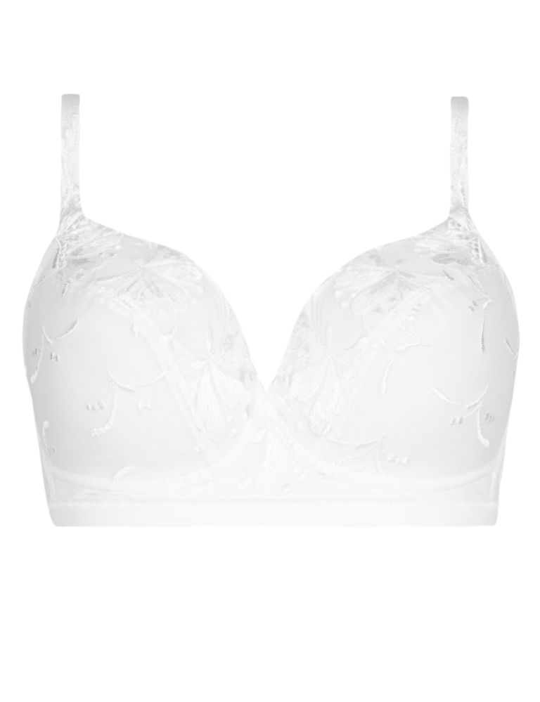 Iris Embroidered Padded Full Cup Bra B-DD with Cool Comfort™ Technology 2 of 4