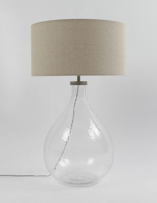 Iris Table Lamp M S, Allen And Roth Glass Table Lamp