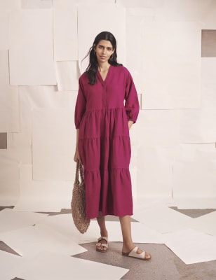 Marks and spencer dresses linen sale